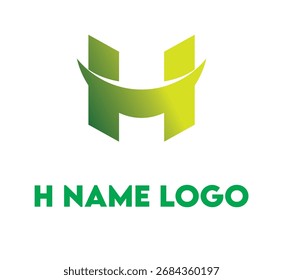 H name logo, template, vector unique for business branding