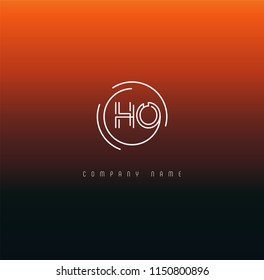 H & O Joint logo icon vector template.