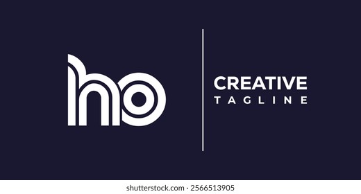 H and O logo design. HO abstract Letters Logo Monogram. This logo design is the process of creating a visual symbol that represents a brand, company, or individual.