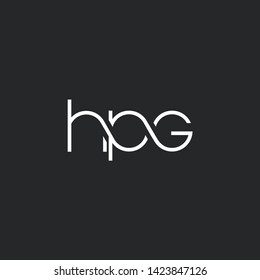 H P G letters Joint logo icon vector for business card and corporate identity.