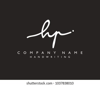 H P Initial handwriting logo