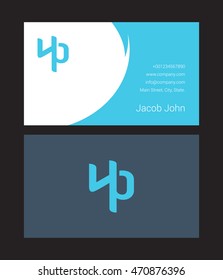 H & P Joint letter logo, with Business card
