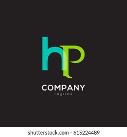 H & P Letter logo design vector element