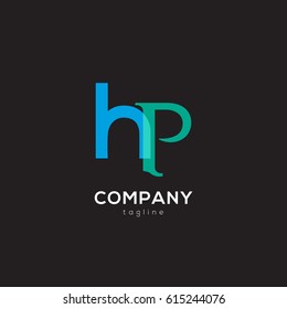 h & p Letter logo design vector element