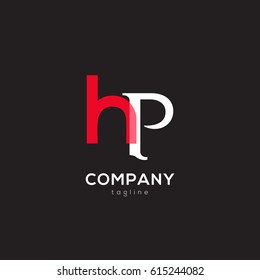 h & p Letter logo design vector element