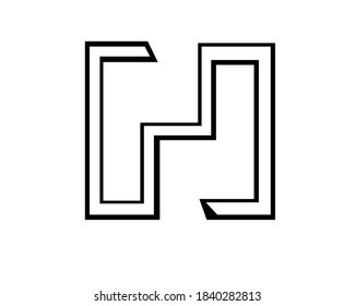 h and h & p logo designs and logo letters
