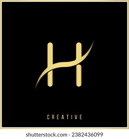 H Premium Vector latter logo design Creative Logo Vector Illustration logo letters Logo Creative