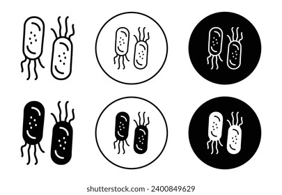 H pylori bacteria Infection icon. Heliobacter pylori that infects  stomach damage the duodenum tissue sign. h pylori microbe virus symbol. helicobacter microorganism infection in small intestine 