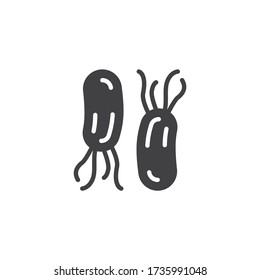 H. pylori bacteria Infection vector icon. filled flat sign for mobile concept and web design. Helicobacter pylori glyph icon. Symbol, logo illustration. Vector graphics