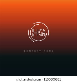 H & Q Joint logo icon vector template.