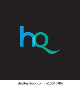 h & q Letter logo design vector element