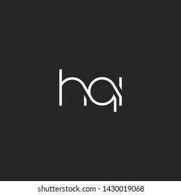 H Q I letters Joint logo icon vector for business card and corporate identity.