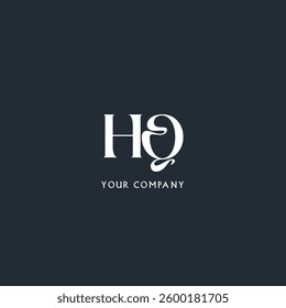 H Q  letters Joint logo icon vector template.