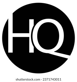 H Q Form Symbol Logo. einfach zu benutzen für Ihr Unternehmen, letztere Beschreibung. Social Media Post Design und vieles mehr.   