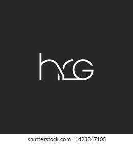 H R G letters Joint logo icon vector for business card and corporate identity.