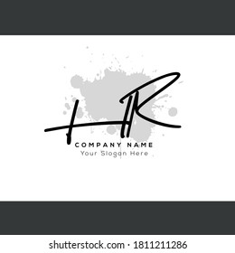  H R HR Initial based logo Letter Symbol Modern and abstract icon design concept. Initial based Vector template. Symbol for Corporate Business Company Identity.