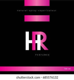 H R joint letter design with packaging template