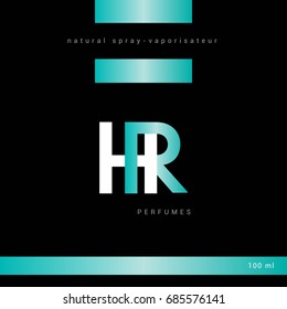 H R joint letter design with packaging template