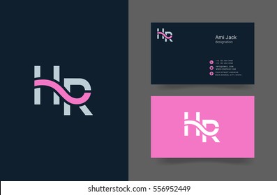 H & R  Letter logo design vector element