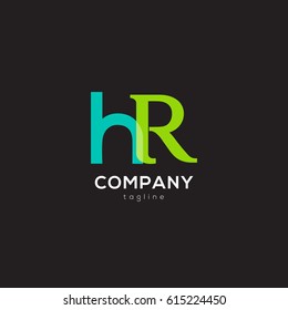 H & R Letter logo design vector element