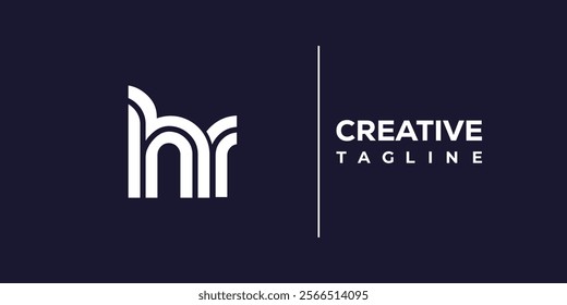 H and R logo design. HR abstract Letters Logo Monogram. This logo design is the process of creating a visual symbol that represents a brand, company, or individual.