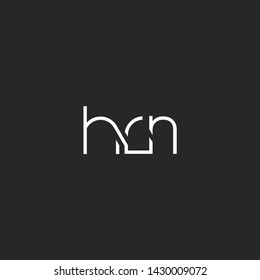 H R N letters Joint logo icon vector for business card and corporate identity.