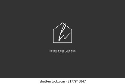 H real estate logo design inspiration. Vector letter template design for brand.