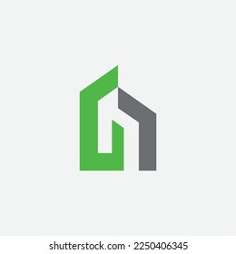 H Real Estate Vector Logo Design