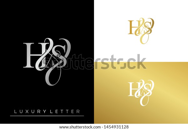 H S Hs Logo Initial Vector Stock Vector (Royalty Free) 1454931128