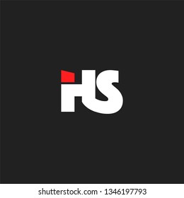 H & S letters Joint logo icon vector template for corporate logo and business card.