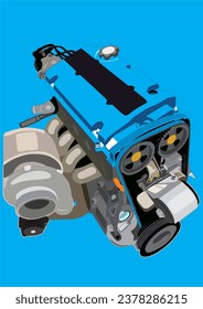 H Series H22A DOHC Engine Turbocharger High Performance