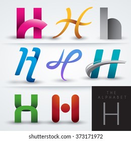 H Shaped Design : Vector Illustration