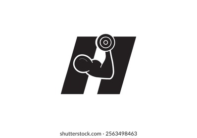 "H" sports logo for boxing and Karate game