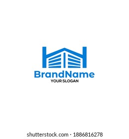 H Storage Logo Design Vector