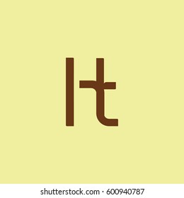 H & T Letter logo design vector element