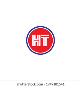 Diseño monográfico del logotipo de la letra H T