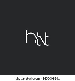 H T T letters Joint logo icon vector for business card and corporate identity.