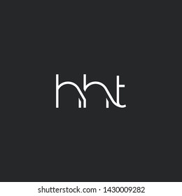 H H T letters Joint logo icon vector for business card and corporate identity.