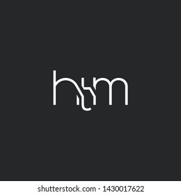 H T M letters Joint logo icon vector for business card and corporate identity.