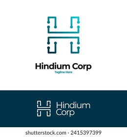 H techy logo. H Letter Tech Logo. Letter H Technology logo. modern letter H logo design.