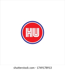 H U-Buchstaben Logo-Monogramm