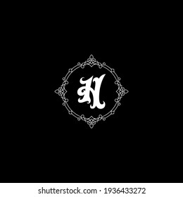 H Unique abstract geometric vector logo design