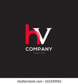 h & v Letter logo design vector element