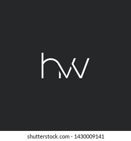 H V V letters Joint logo icon vector for business card and corporate identity.