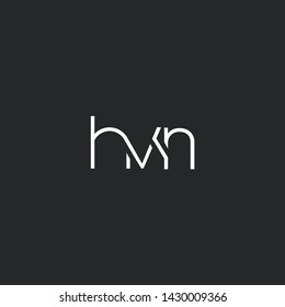 H V N letters Joint logo icon vector for business card and corporate identity.
