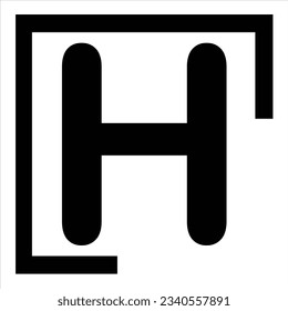 Icono de diseño de logotipo de vector H creativo