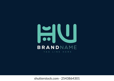 Diseño del logotipo de H y W. HW Letras abstractas Logo Monograma. Este diseño de logotipo es el proceso de crear un símbolo visual que representa una marca, empresa o individuo.