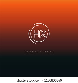 H & X Joint logo icon vector template.