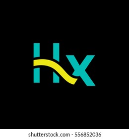 H & X  Letter logo design vector element