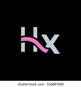 H & X  Letter logo design vector element
